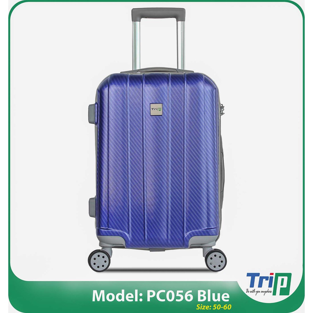 Bộ 2 Vali Chống Trộm TRIP PC056 - Size 20+24inch - Màu Xanh Dương