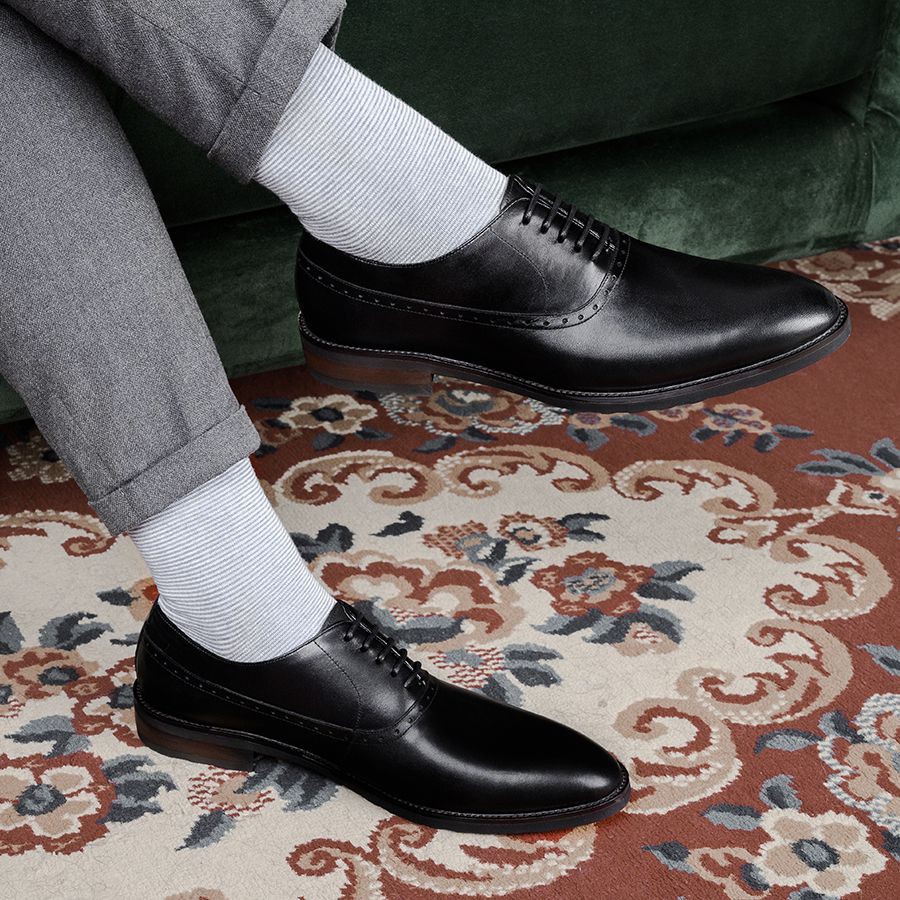 Giày Tây Nam LAFORCE Brogue GNLA6318-D Tặng Tất UNIQLO Chính Hãng