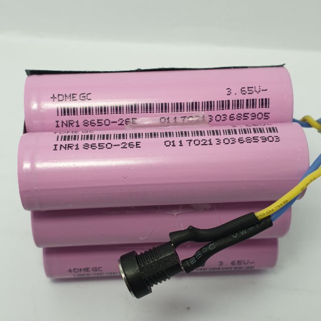 Achun.vn - KHỐI PIN National-3S-12V - 5000mah XẢ 40A DÙNG CELL INR-2600