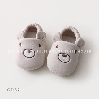 Giày tập đi cho bé trai bé gái GD62 – Giày bông hình thú cotton chống trượt