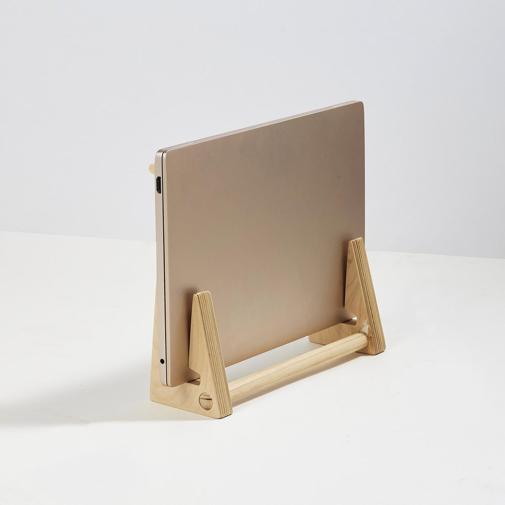 Laptop Stand Plywood - Phiên bản rút gọn Giá đỡ tản nhiệt laptop và kệ iPad gỗ Plywood cao cấp.