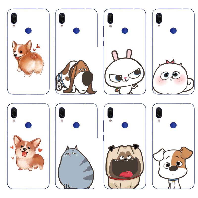 Ốp Lưng TPU Mềm In Hình Chó / Mèo Dễ Thương Cho Xiaomi Redmi 7 S2 / Note 7 6 5 Pro