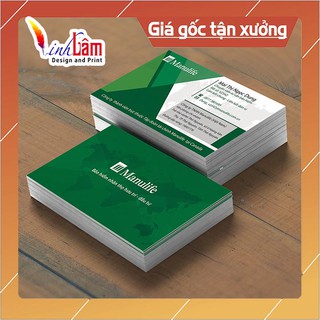 Combo 300 Danh thiếp (card visit) 2 mặt loại LOẠI I