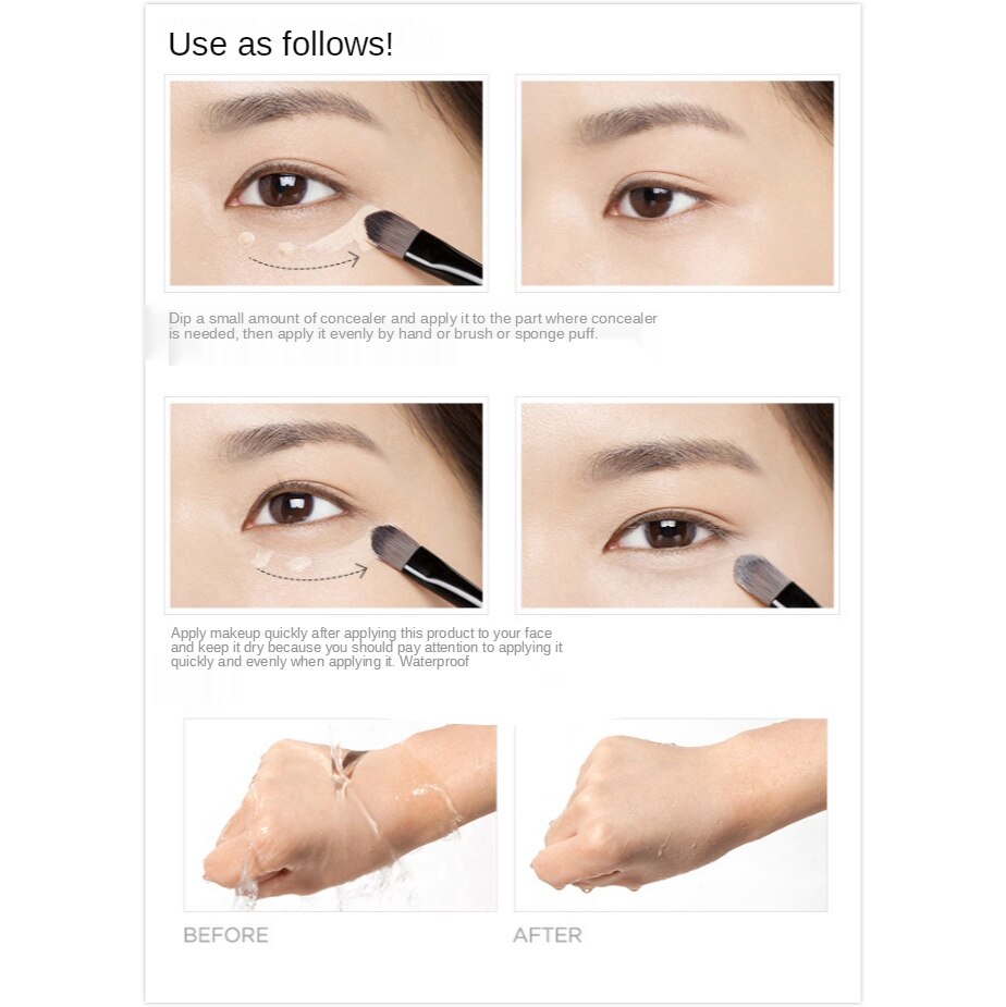 (Hàng Mới Về) Kem Nền Che Khuyết Điểm Lâu Trôi Chống Thấm Nước Giúp Làm Mờ Sẹo Mụn Và Quầng Thâm | BigBuy360 - bigbuy360.vn