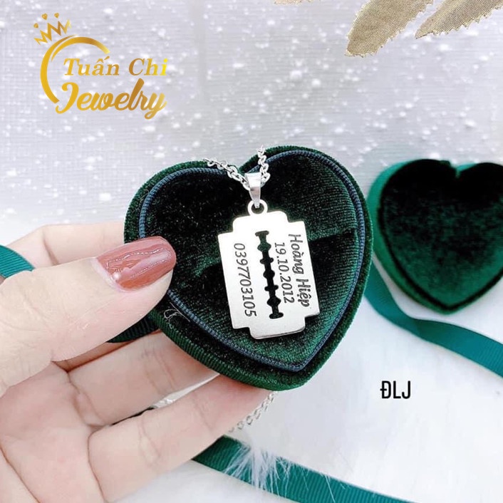 ⚡SIÊU HOT⚡ Mặt Dây Chuyền, Vòng Cổ Bạc Hình Lưỡi Dao Nam Độc Đáo, Cá Tính Dành Cho Mọi Lứa Tuổi, Khắc Tên Ý Nghĩa