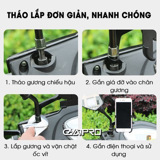 Giá Đỡ Điện Thoại, Kẹp Điện Thoại Gắn Xe Máy C2 Chống Rung, Chống Cướp Cực Chắc Chắn