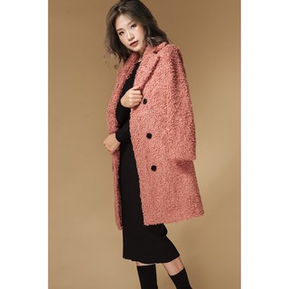20Again - Áo Khoác Dạ Lông Xù