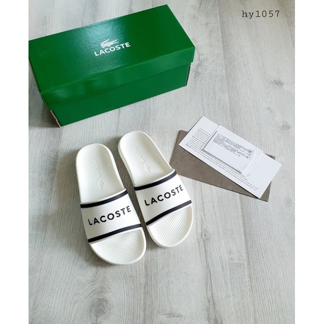 🔥HÀNG SIÊU CẤP🔥Dép lê nam quai ngang LACOSTE cá sấu siêu bền giá tốt