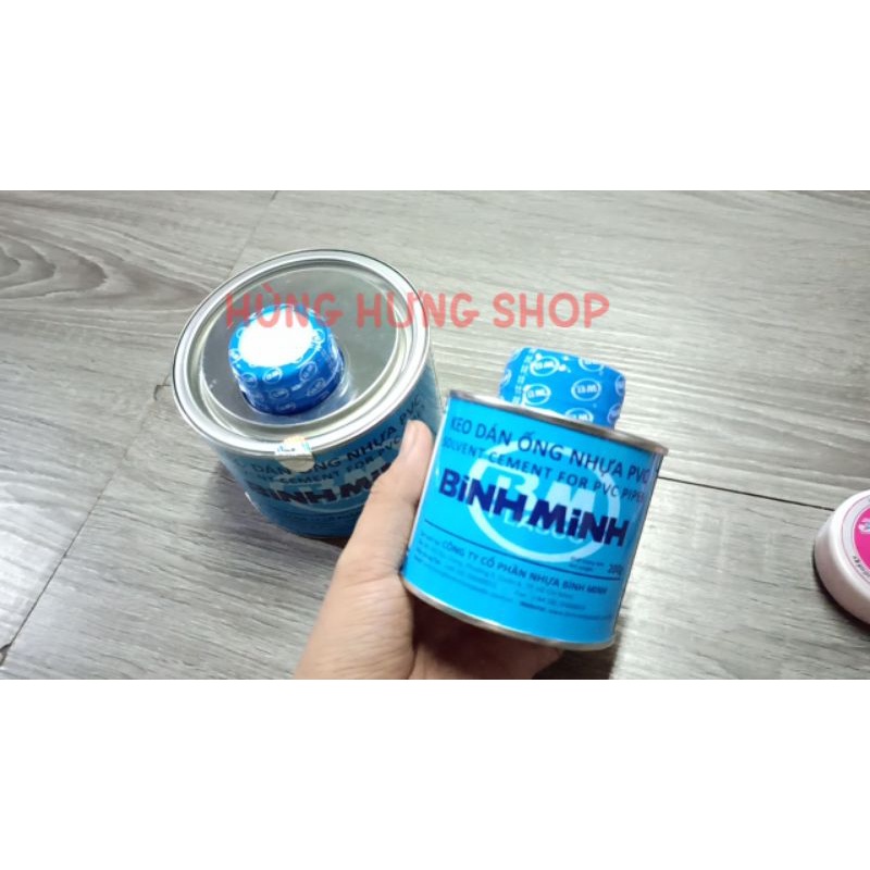 Keo dán ống nước nhựa Bình Minh hũ 500g 200g