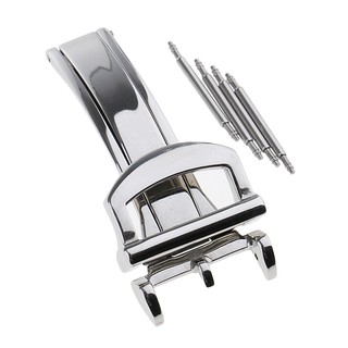 16mm Stainless Steel Deployment Clasp Folding Buckle For