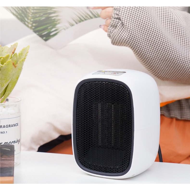 Quạt sưởi gốm ceramic, máy sưởi mini cao cấp không khô da, không đốt oxi an toàn