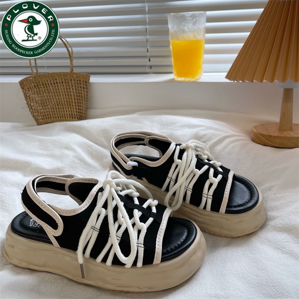 Giày Bệt Gót Thấp Thoải Mái Đa Năng Phong Cách La Mã Cho Nữ