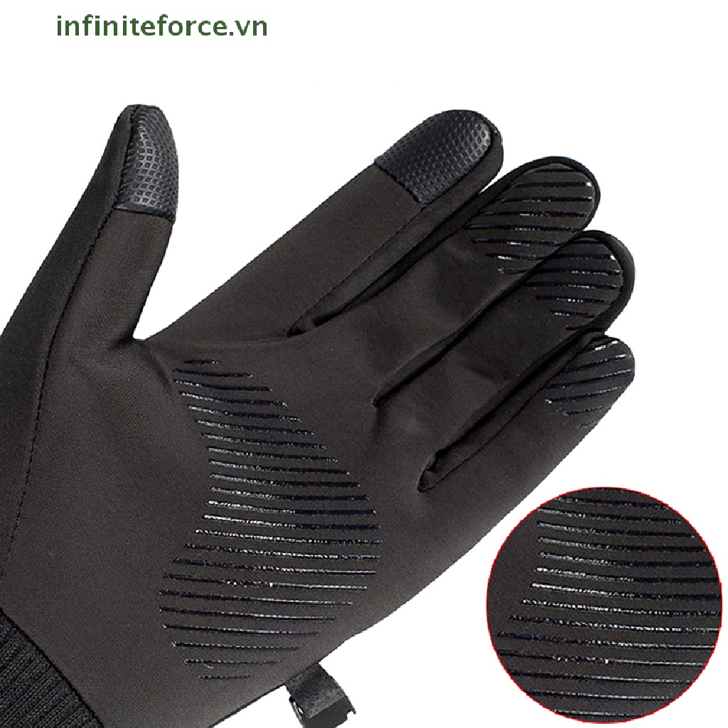 Găng Tay Thể Thao Chạy Xe Máy / Trượt Tuyết Chống Nước Giữ Ấm Không Trượt Có Thể Chạm Màn Hình Cảm Ứng Cho Nam