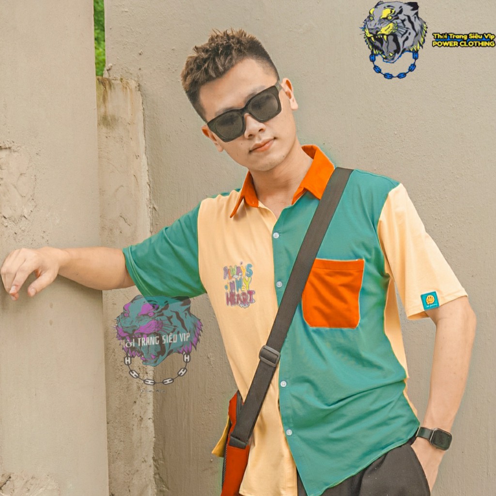 Áo Sơ Mi Funny Windy Tay Ngắn Vải 100% Cotton Thái Cao Cấp | Sản Phẩm Mới Năm 2021 ( Tặng kèm Túi xanh + Pin Cài áo) | BigBuy360 - bigbuy360.vn