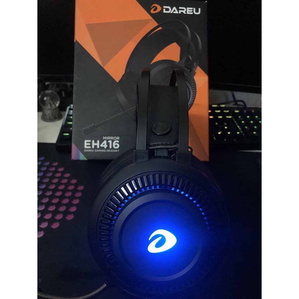 Tai nghe Gaming DareU EH416 USB - Giả lập - Âm thanh 7.1 - BH 12 Tháng