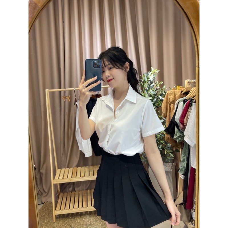 SƠ MI TRƠN CỔ ĐÚC NGẮN TAY CHẤT ĐẸP GIÁ HẠT DẺ !!! | BigBuy360 - bigbuy360.vn