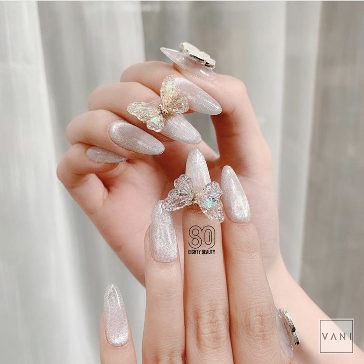 ( 1 Cái ) Phụ Kiện Nail, Charm Hình Bướm Đá Chuyển Động Cực Xinh - Vani Store [KIRA0058]