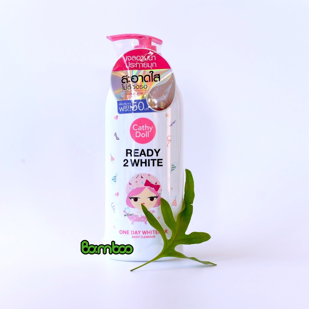 Sữa tắm trắng da Ready 2 white one day whitener Cathy Doll 500ml Thái Lan