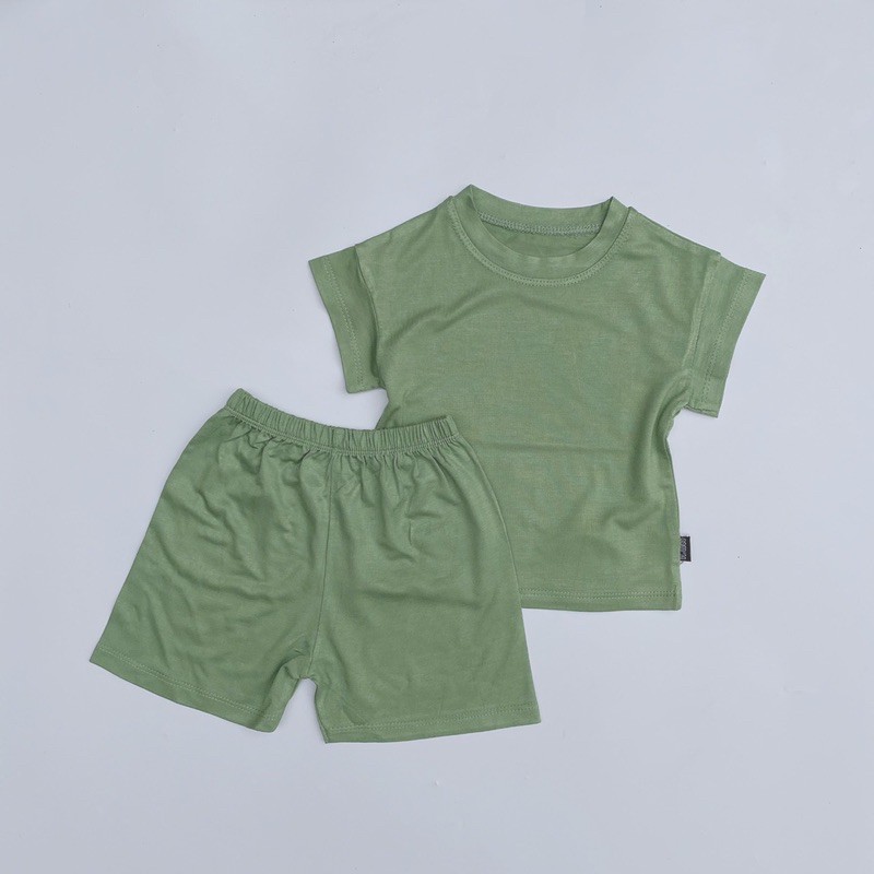 Bộ thun cotton cộc cho bé