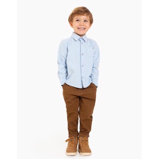 Quần Kaki Bé Trai Basic Lưng Chun GÊ