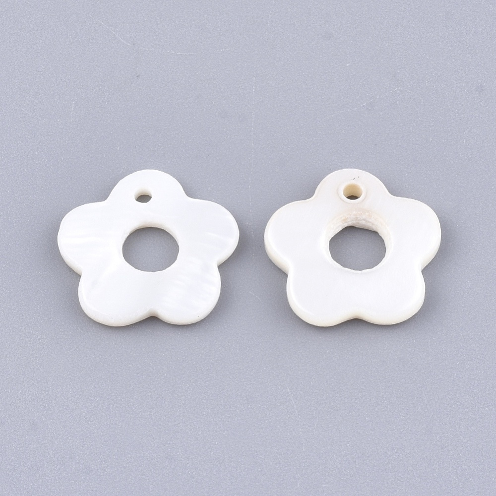 2-20 Hạt Charm Hình Vỏ Sò 13x13x2mm 1.2mm Dùng Làm Trang Sức Thủ Công