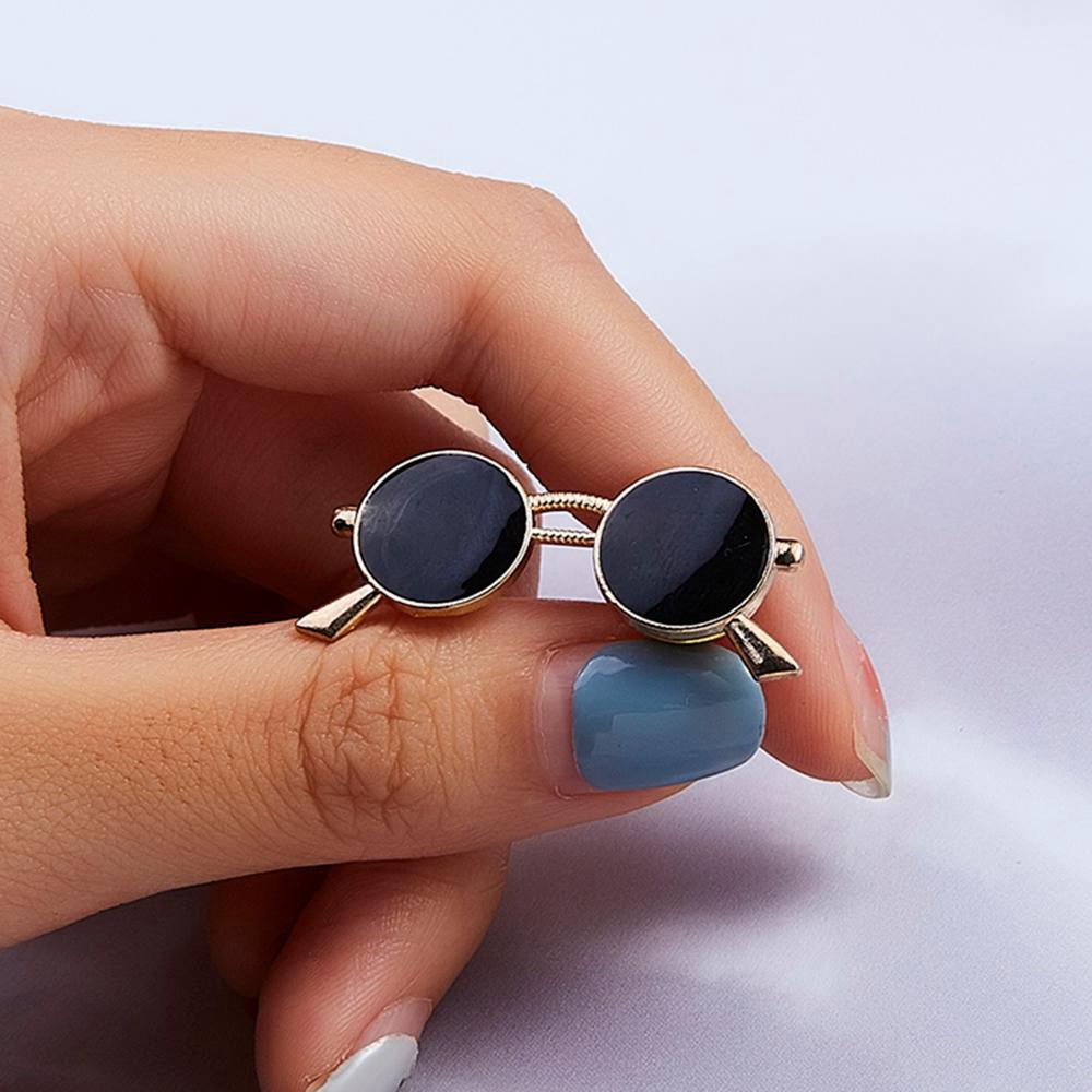 Rinhoo Ghim Cài Áo Hình Kéo Máy Bay Kính Râm Hợp Kim Đơn Giản Cho Nam