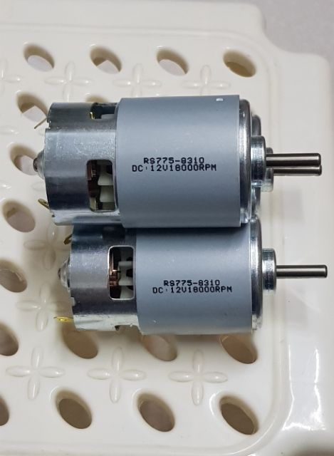 Motor 12v 775 Tốc Độ 18000 vòng( 2 Đầu Bạc Đạn)