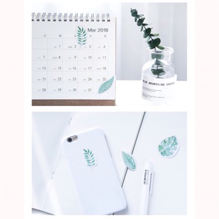 Hộp sticker hình lá cây