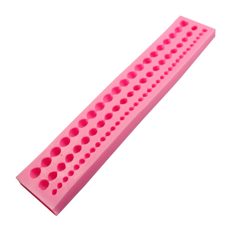 Khuôn Silicone Làm Bánh Hình Chuỗi Hạt Ngọc Trai 3 Kích Cỡ
