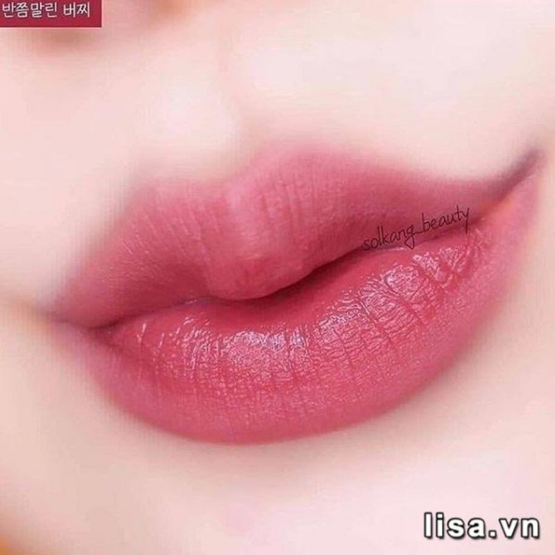 Màu son black A16 Dried Cherry 반쯤말린버찌: tím ánh đỏ