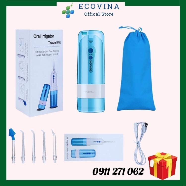 Máy Tăm Nước Cầm Tay Gấp Gọn - Hàng Chính Hãng - Đánh sạch mọi mảng bám cứng đầu