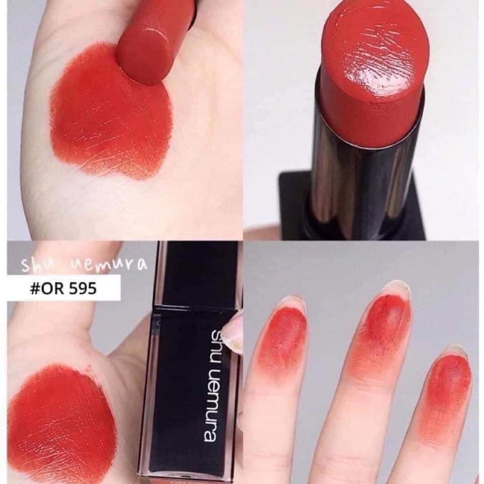 SON SHU UEMURA ROUGE UNLIMITED MATTE 595 (Đủ Bill chính hãng)