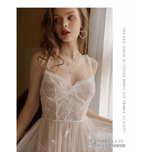 Sx661 váy ngủ ren hoa - đầm ngủ sexy gợi cảm -CAMLUU99
