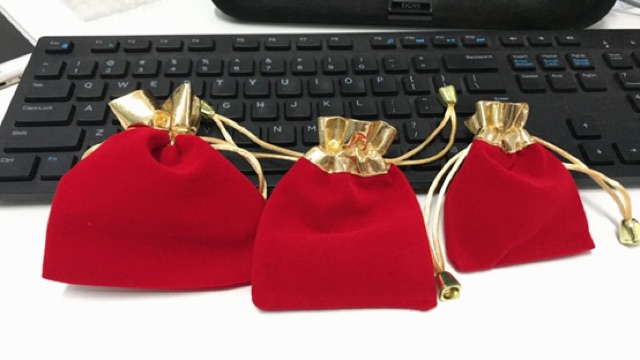 Combo 10 túi nhung đựng trang sức vòng tay, nhẫn | BigBuy360 - bigbuy360.vn