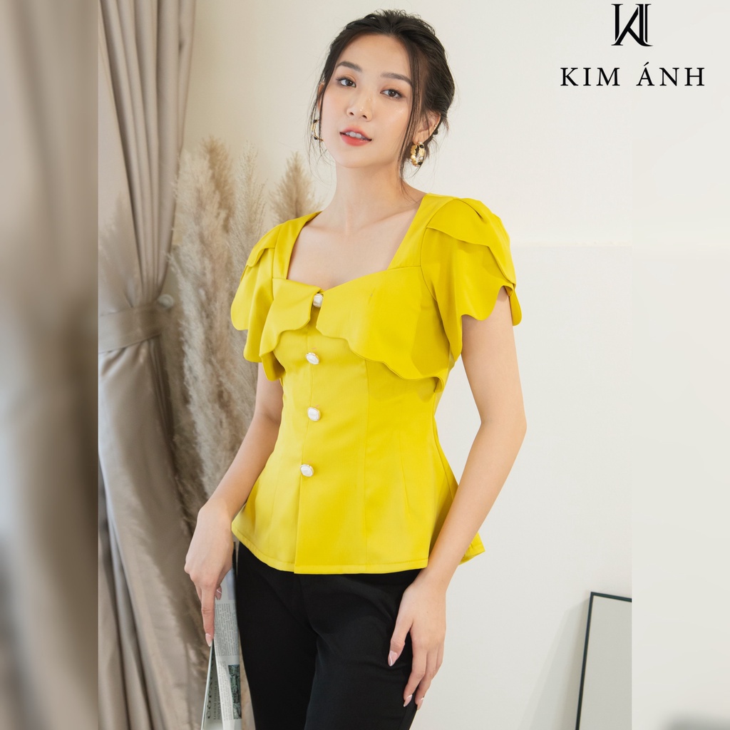 Áo Sơ Mi Nữ Kiểu Nữ , Áo Sơ Mi Nữ Công Sở Kim Ánh Trẻ trung, Thanh Lịch