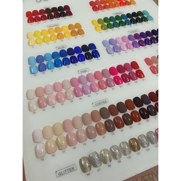 Set sơn verygood nail 110 màu ( TẶNG BẢNG MÀU CTY + BASE TOP HÃNG )