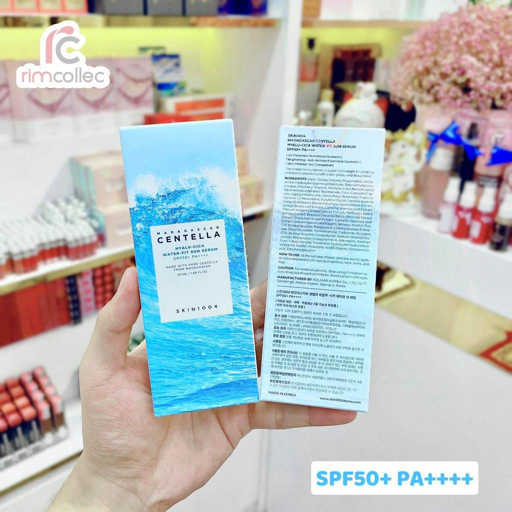 Kem chống nắng SKIN1004 Madagascar Centella Hyalu-Cica Water-Fit Sun Serum 50ml, SPF50+ PA++++
