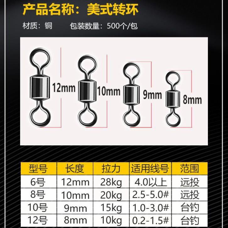 Khóa Link Số 8 Mà Ní Buộc Dây Câu Đài 30 Chiếc Khóa Link Câu Cá