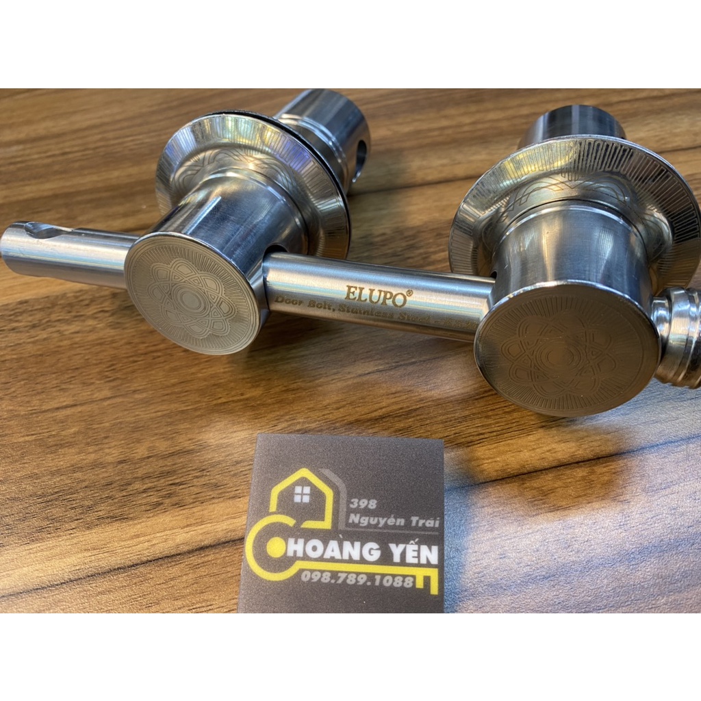 Bộ khóa trùy inox, khóa trùy inox, then chùy đôi chính hãng EL phi 40 - inox 304 chống gỉ sét
