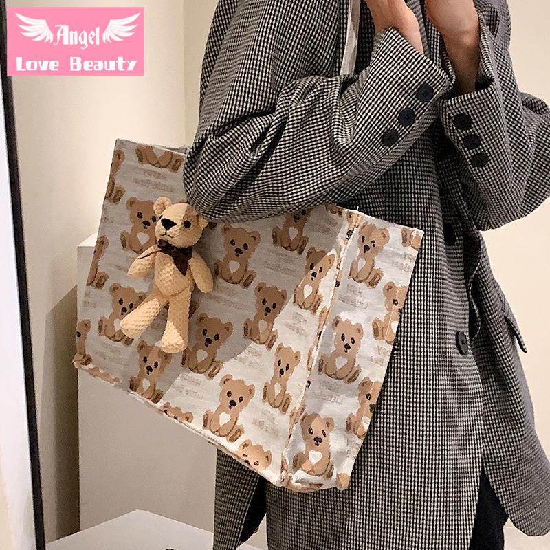 Túi Xách Canvas Thời Trang Hàn Quốc 2022 Dễ Phối Đồ Cho Nữ