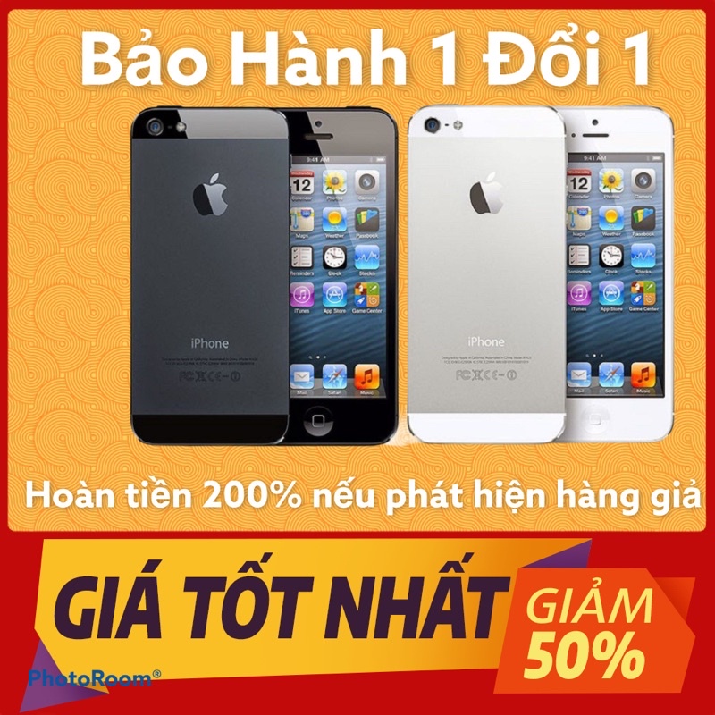 (𝐈𝐏𝐇𝐎𝐍𝐄 𝟓 𝐂𝐇𝐈́𝐍𝐇 𝐇𝐀̃𝐍𝐆) Điện Thoại iphone 5 16GB Quốc tế.Nghe gọi chơi game,vào mạng.bảo hành 12 tháng