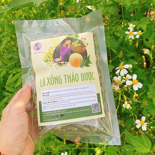 Lá xông thảo dược giải cảm Mộc Nhan, xông hơi toàn thân tăng sức đề kháng, phục hồi cơ thể
