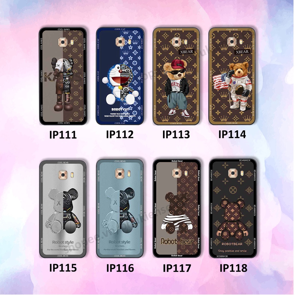 Ốp lưng điện thoại Samsung C9 Pro in hình gấu bear, kaws, doremon thời trang, ốp lưng cao cấp chất lượng