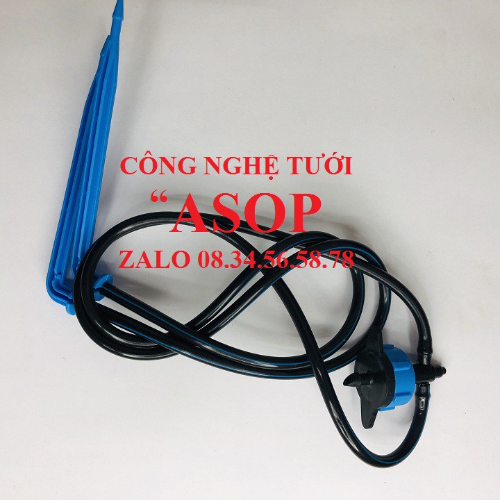 Bán 10 Bộ tưới nhỏ giọt 2 que cắm 10CM CÓ ĐẦU TƯỚI BÙ ÁP CÓ RỈ 8L-H chất lượng tốt.