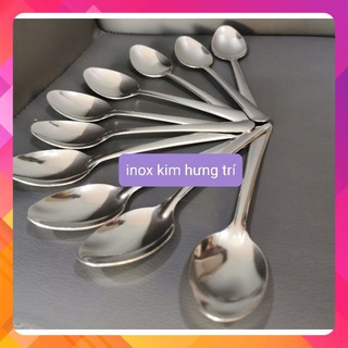Bộ 10 muỗng cơm inox cán dài