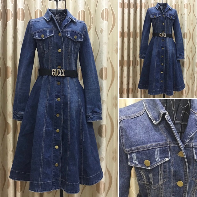 Đầm jeans dài