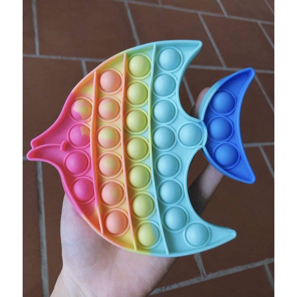 [HOT NHẤT 2022] Pop It Cầu Vồng, Fidget Toy - Đồ chơi bóp bong bóng giảm stress, đồ chơi xả stress - Thư Viện Đồ Chơi