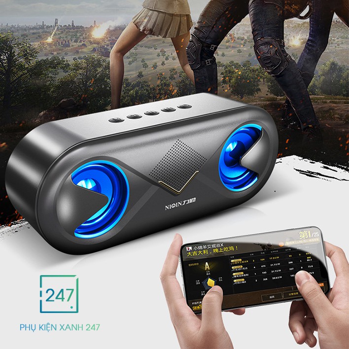 Loa Bluetooth Không Dây S6 SUPER BASS 4D 5.0 ⚡️𝐂𝐀𝐎 𝐂𝐀̂́𝐏⚡️ Sang Trọng Với Thiết Kế Đèn Led Nháy Theo Nhạc - BH 12 THÁNG