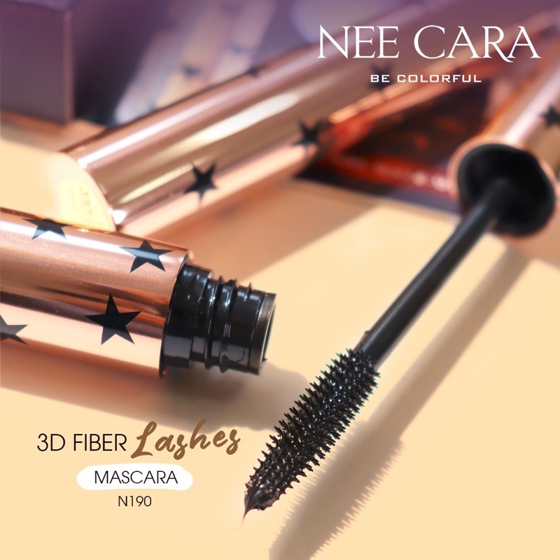 Mascara Bán Chạy Hàng Đầu Nee Cara 3D Fiber Lashes Mascara N190