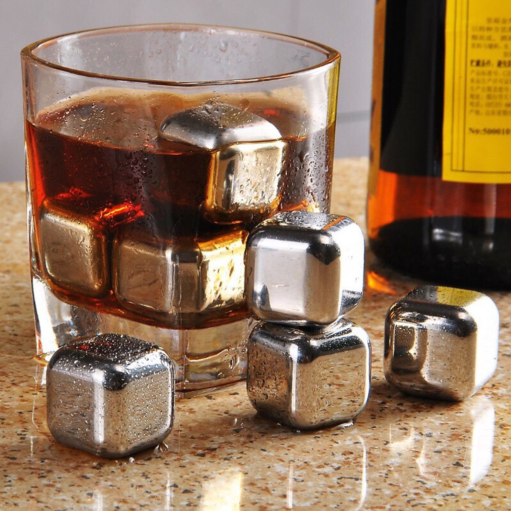 Viên đá vĩnh cửu bằng Inox 304, Đá INOX làm Lạnh không Tan giữ vị cho đồ uống